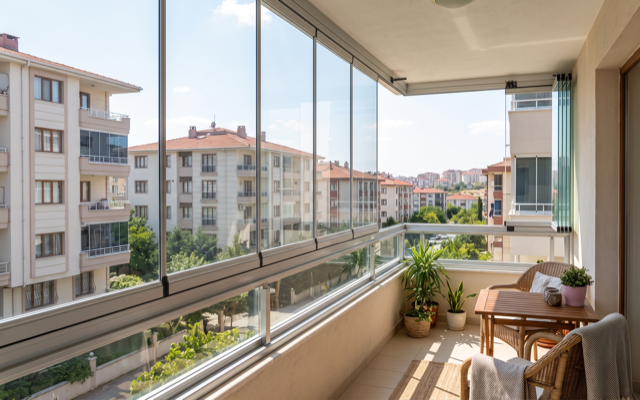 Gold Seri Katlanır Cam Balkon