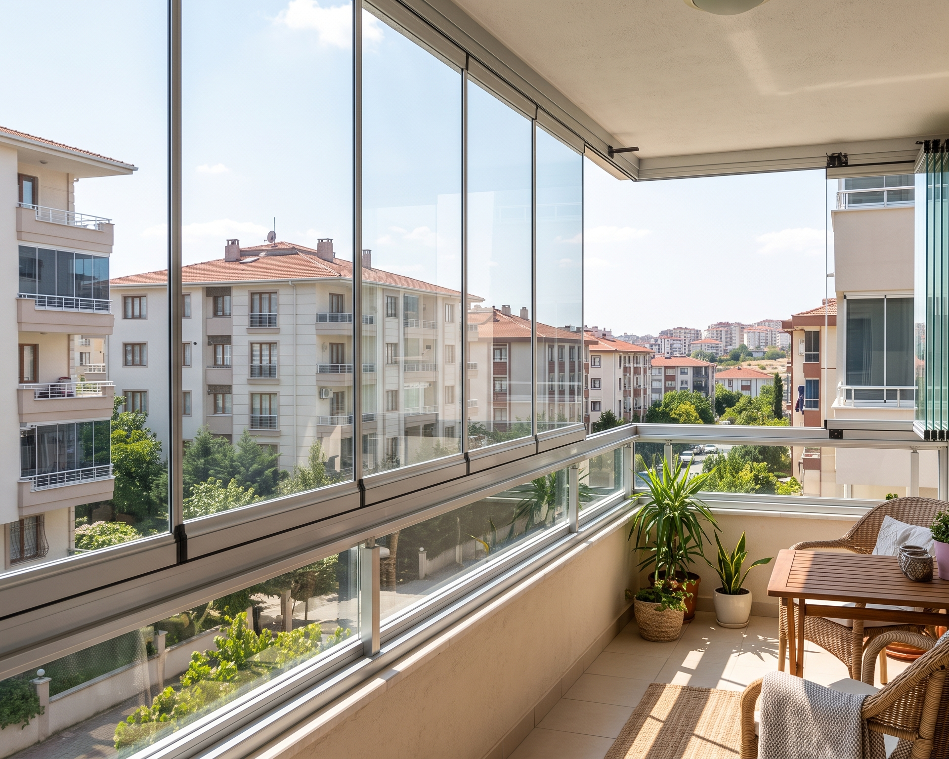 Gold Seri Katlanır Cam Balkon